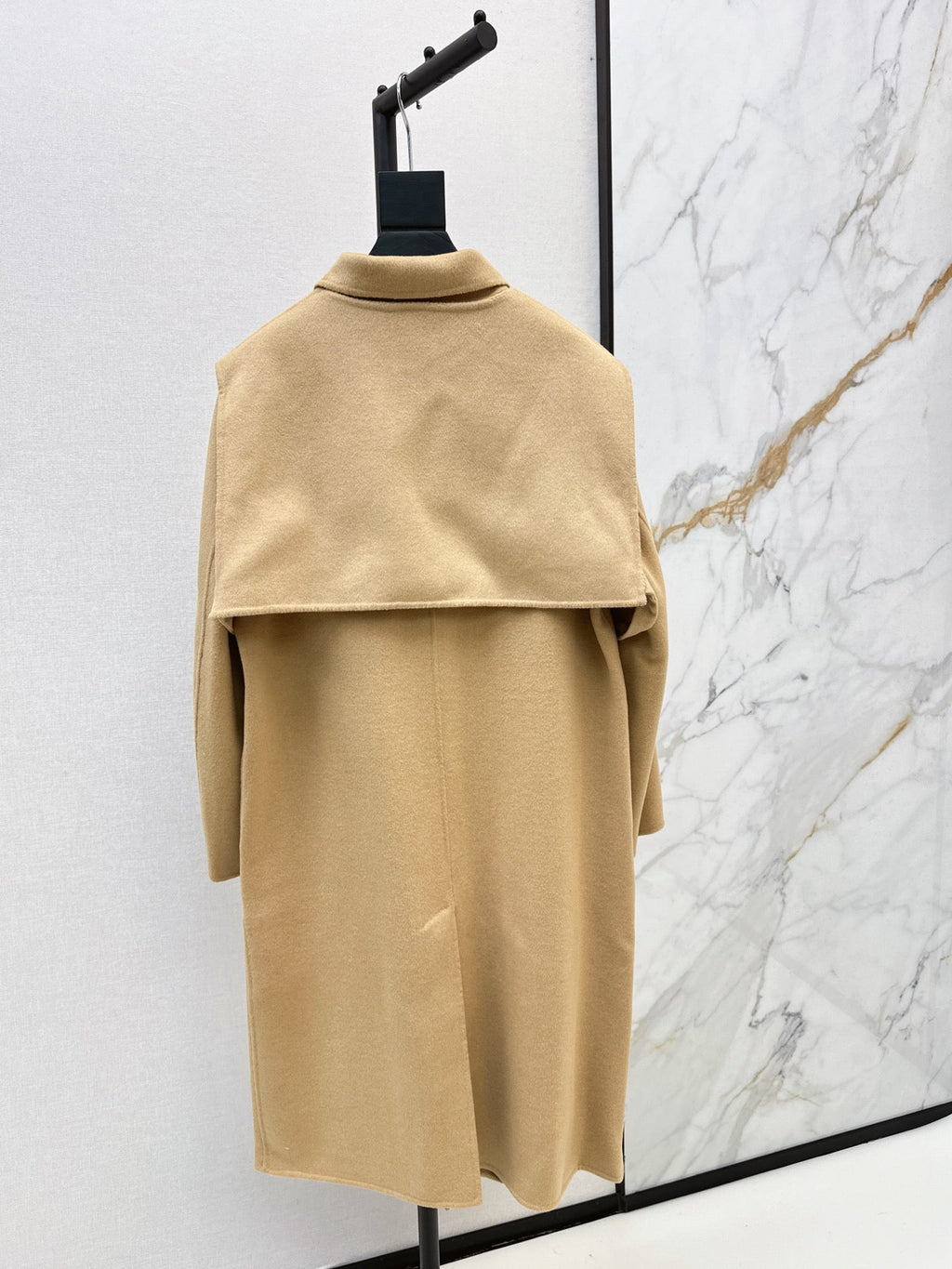 26Latest Autumn/Winter Two-Piece Set: Long Double-Faced Wool-Cashmere Coat
