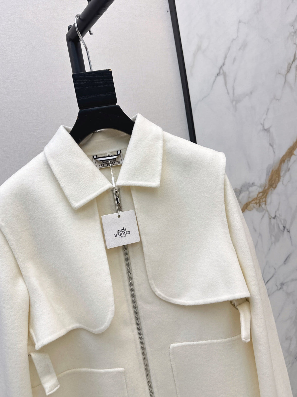 26Latest Autumn/Winter Two-Piece Set: Long Double-Faced Wool-Cashmere Coat