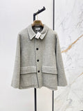 26Latest Autumn/Winter Minimalist Double-Faced Wool Lapel Coat