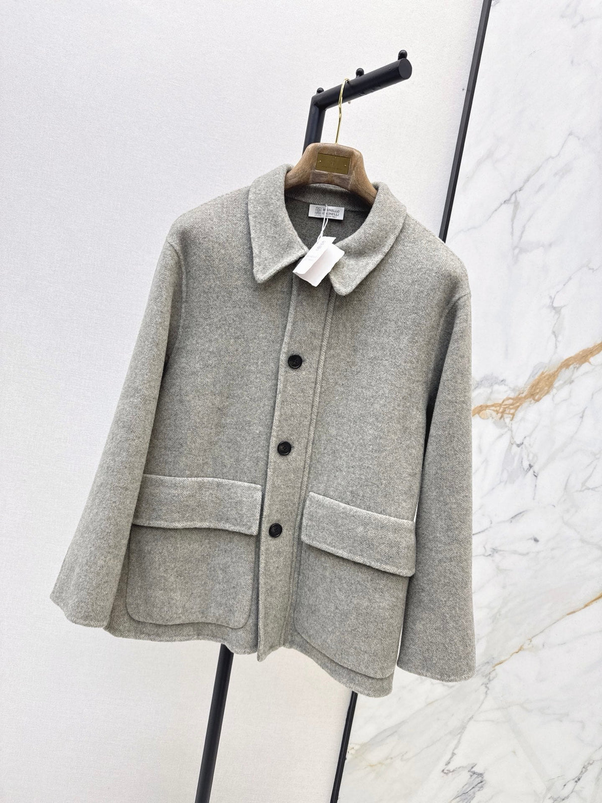 26Latest Autumn/Winter Minimalist Double-Faced Wool Lapel Coat