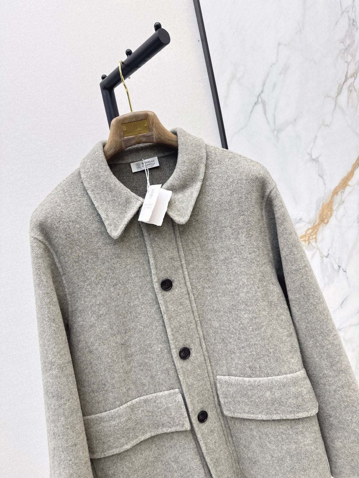 26Latest Autumn/Winter Minimalist Double-Faced Wool Lapel Coat