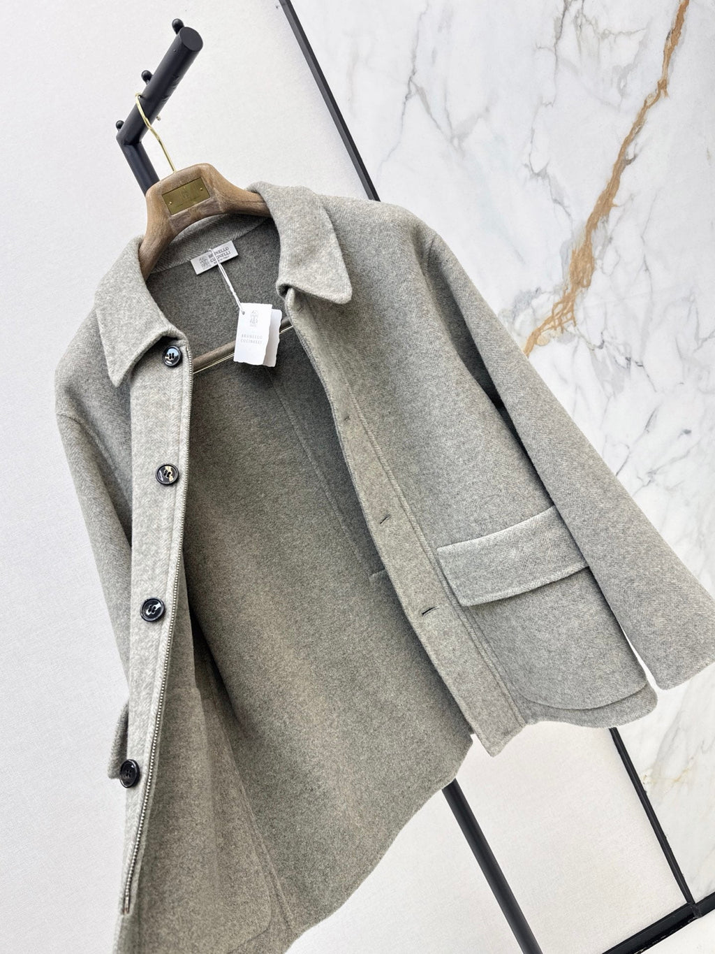 26Latest Autumn/Winter Minimalist Double-Faced Wool Lapel Coat