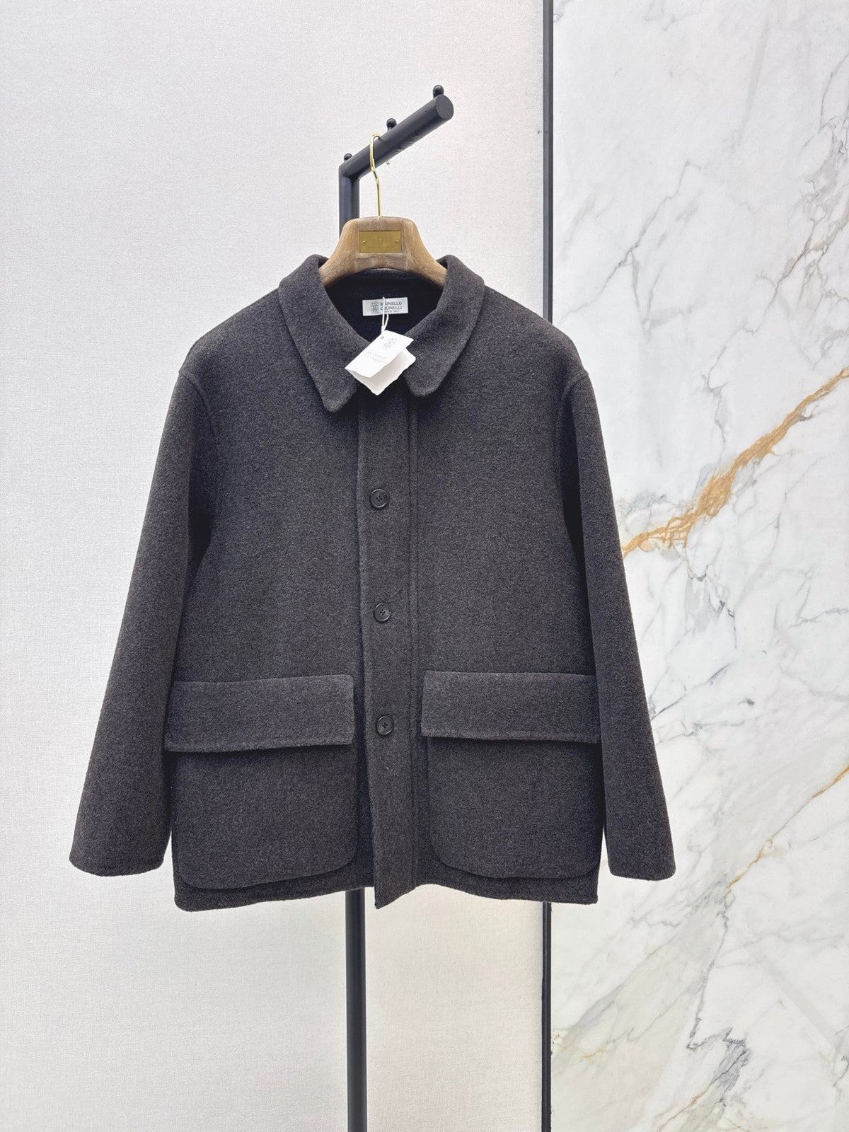 26Latest Autumn/Winter Minimalist Double-Faced Wool Lapel Coat