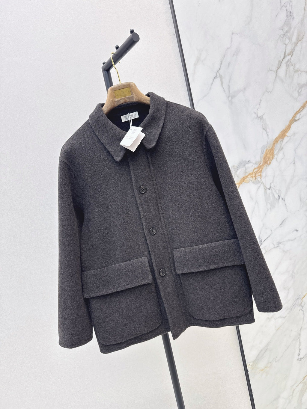26Latest Autumn/Winter Minimalist Double-Faced Wool Lapel Coat