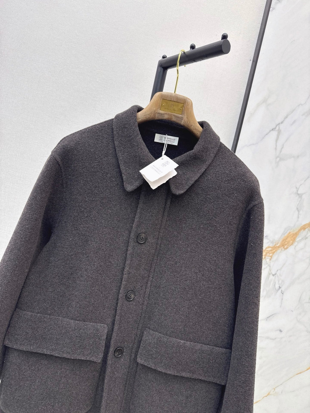 26Latest Autumn/Winter Minimalist Double-Faced Wool Lapel Coat