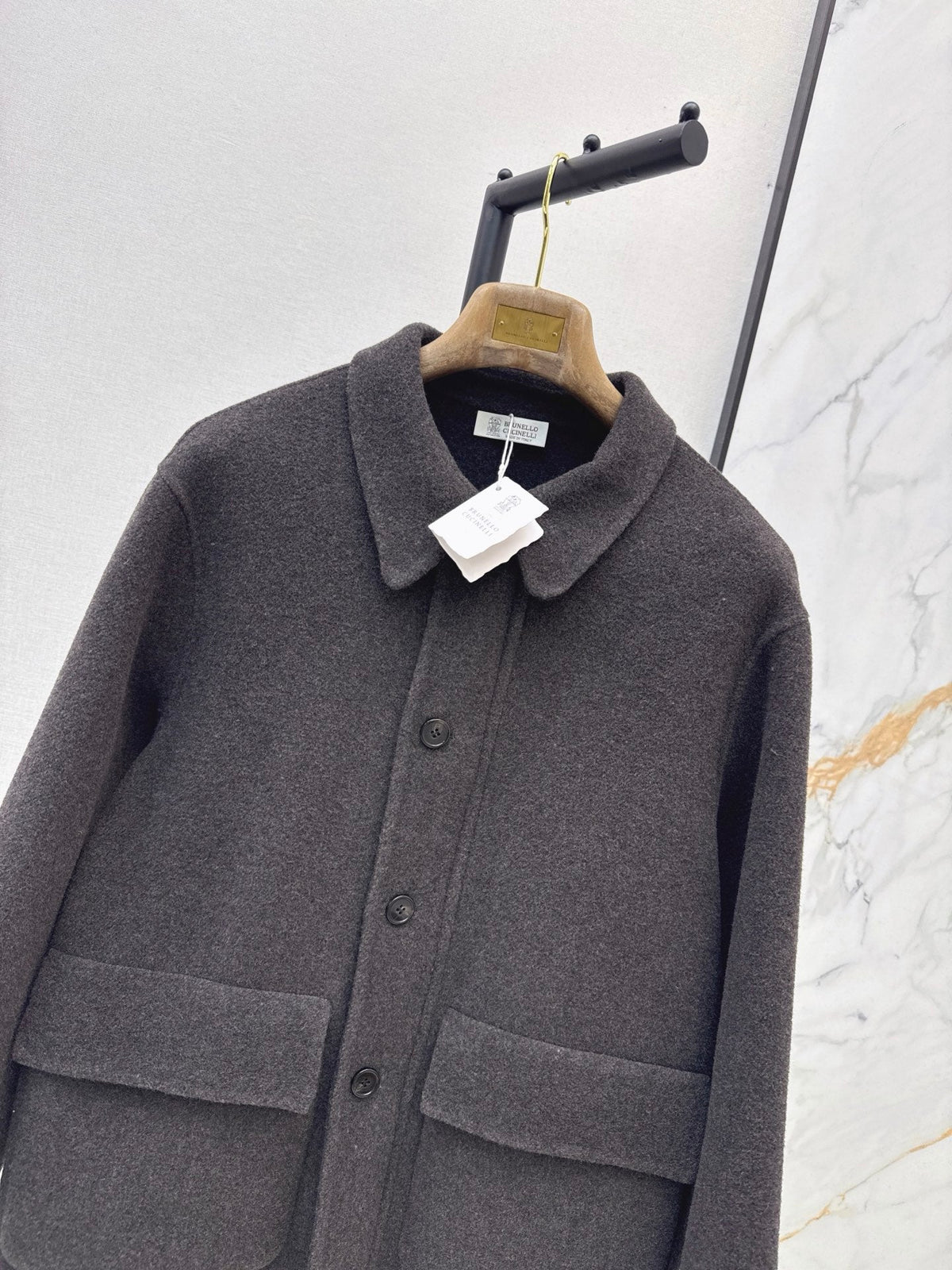26Latest Autumn/Winter Minimalist Double-Faced Wool Lapel Coat