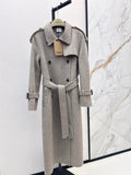 26Latest Autumn/Winter Double-Faced Wool Coat: Long, Waist-Cinching Design Exuding Sophisticated, Gentle Elegance