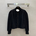 26New-Arrival Stand-Collar, Tulip-Style Long-Sleeve Jacket