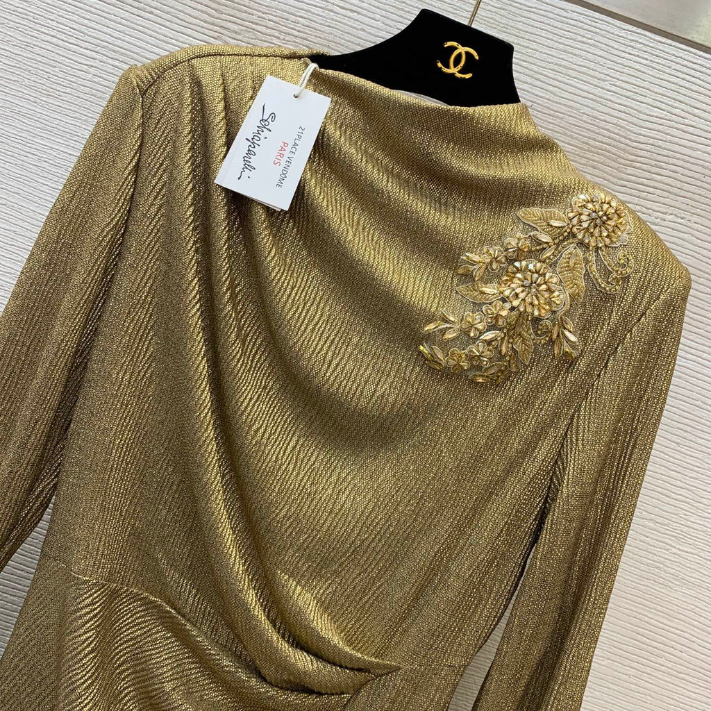 26New Slimming Long-Sleeve Dress