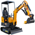 MS12P Mini Excavator B&S Engine, with Side Swing Boom and Hydraulic Thumb