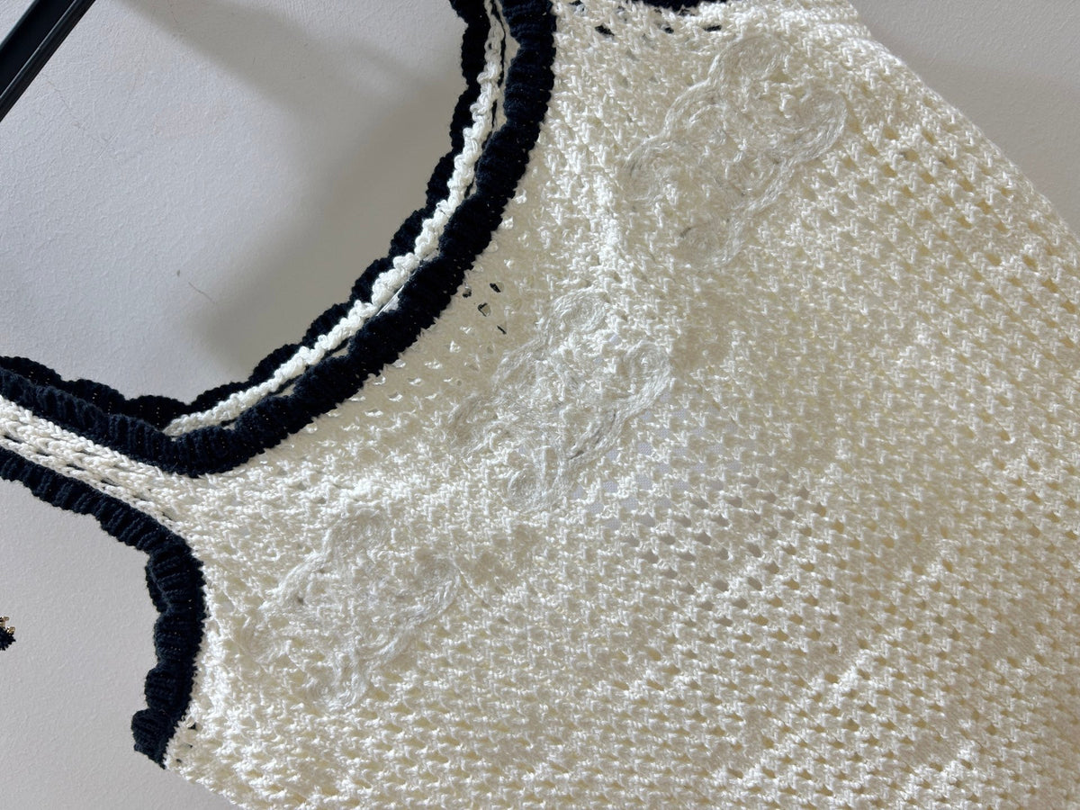 Hollow Lace-Up Vest