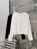 Diamond button knitted cardigan