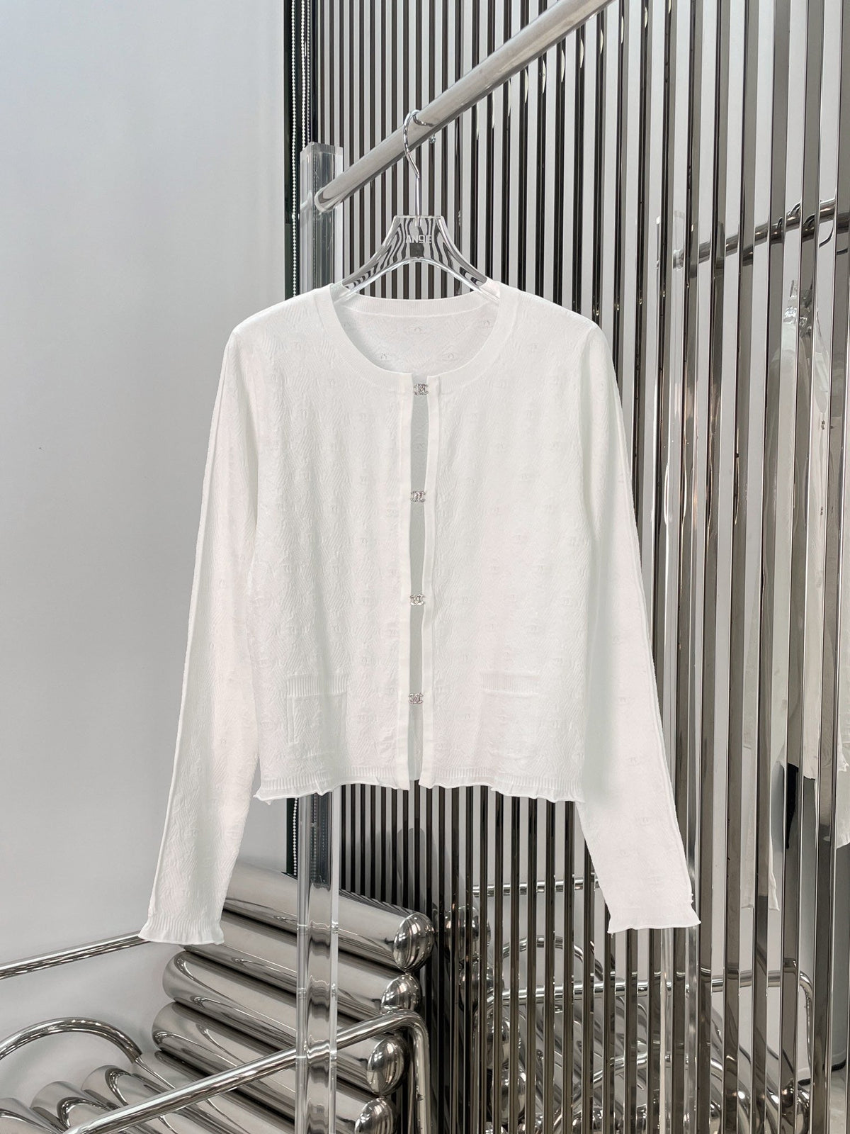 Diamond button knitted cardigan