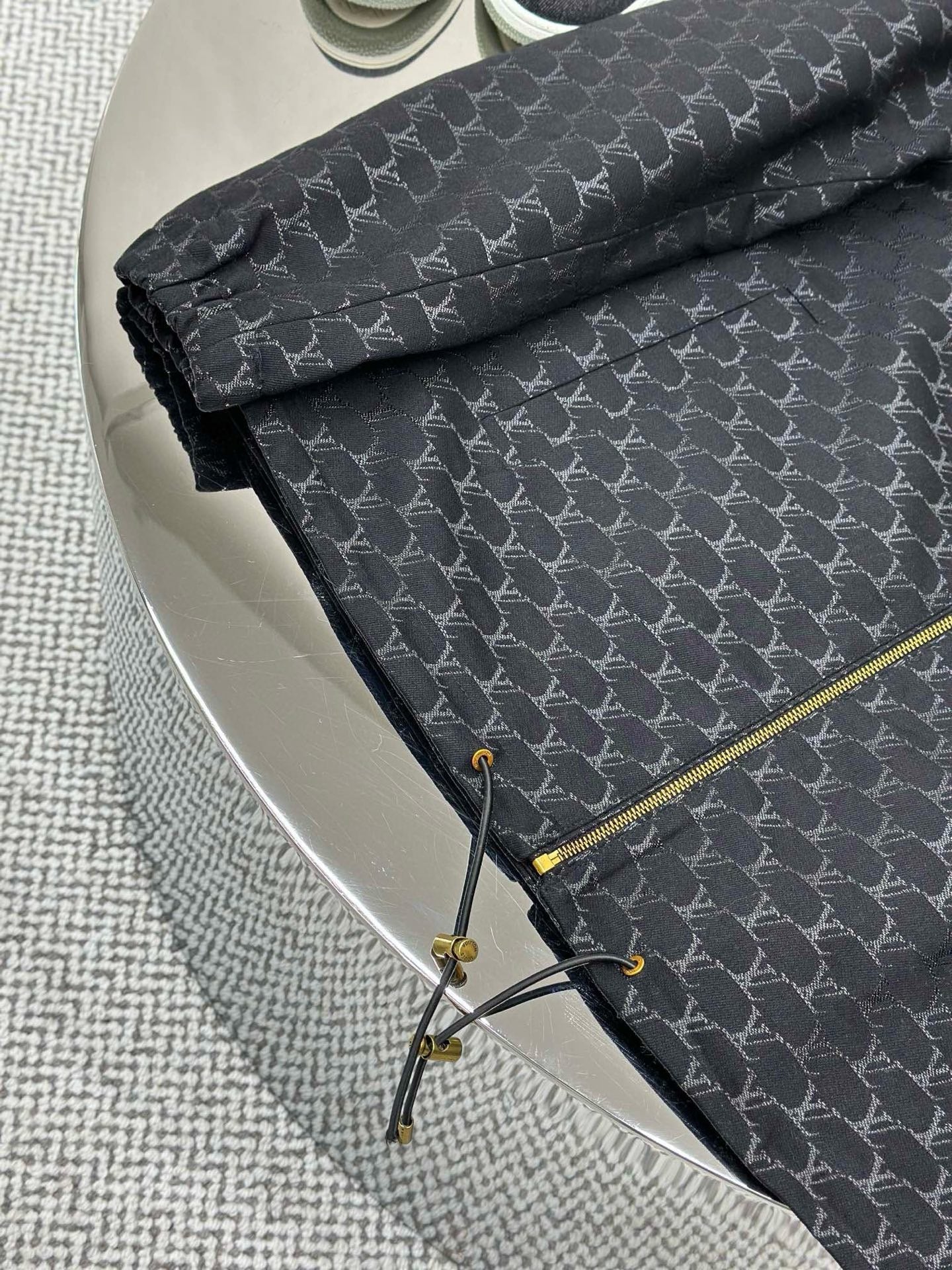 Waisted Jacquard Jacket