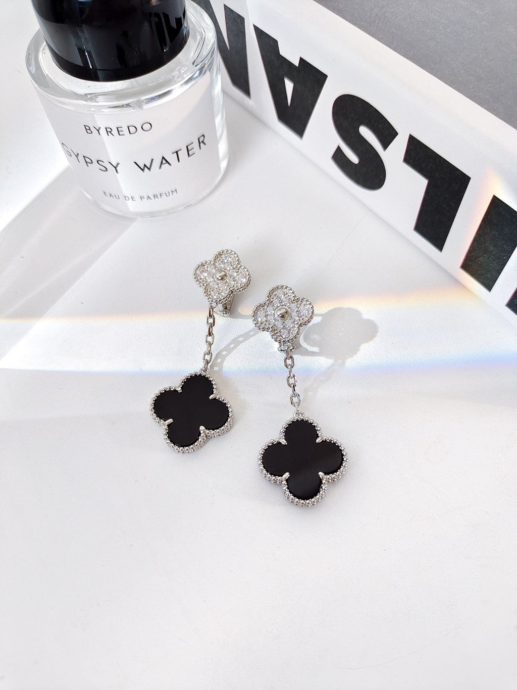 Four-leaf clover earrings