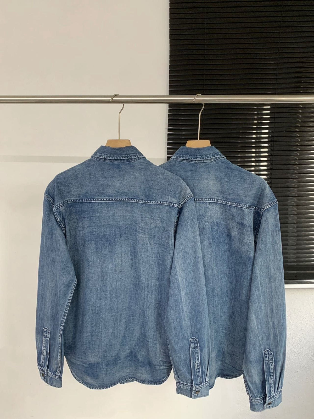 Embroidered Denim Shirt Jacket
