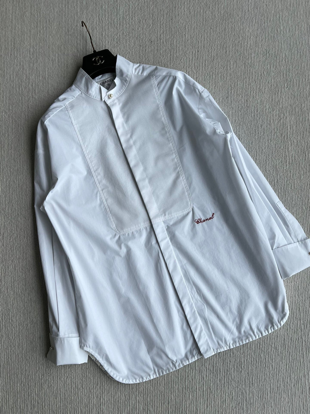 Mid-length patchwork shirt