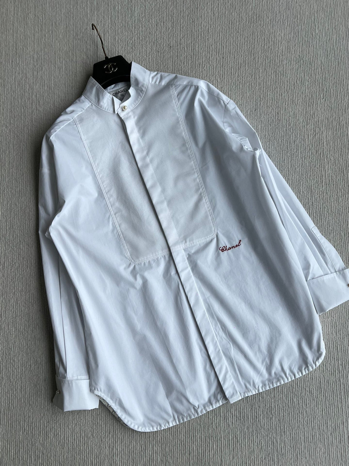 Mid-length patchwork shirt