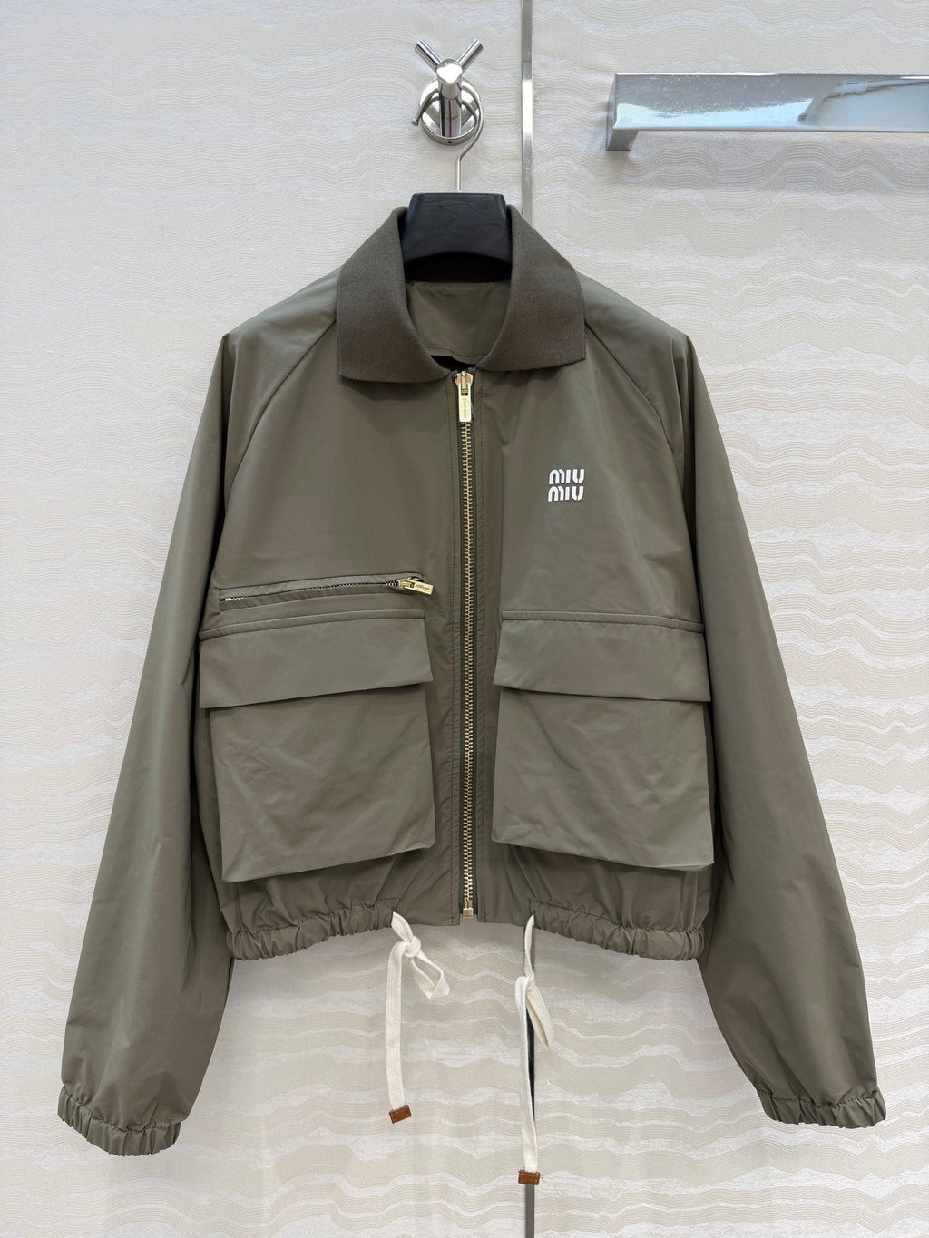 Dark green jacket and skirt set