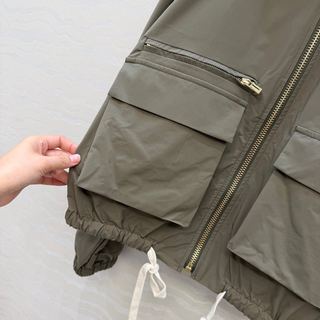 Dark green jacket and skirt set