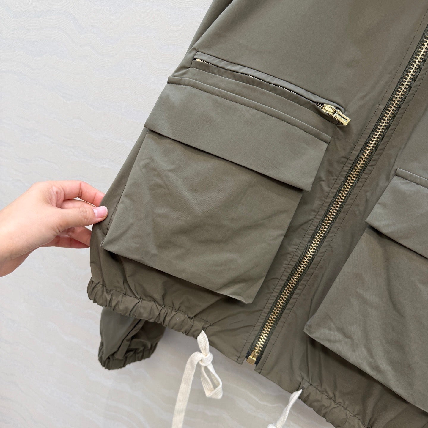 Dark green jacket and skirt set