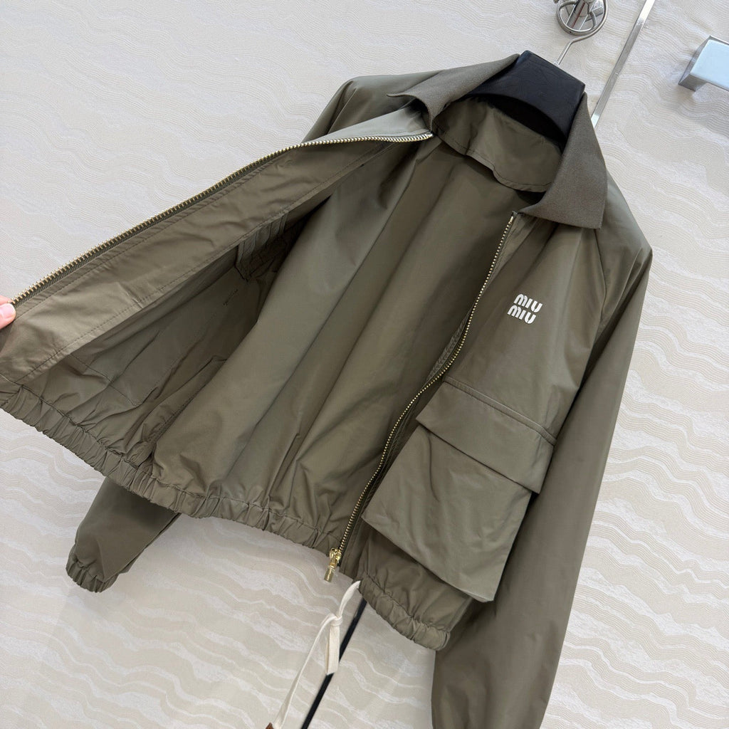 Dark green jacket and skirt set