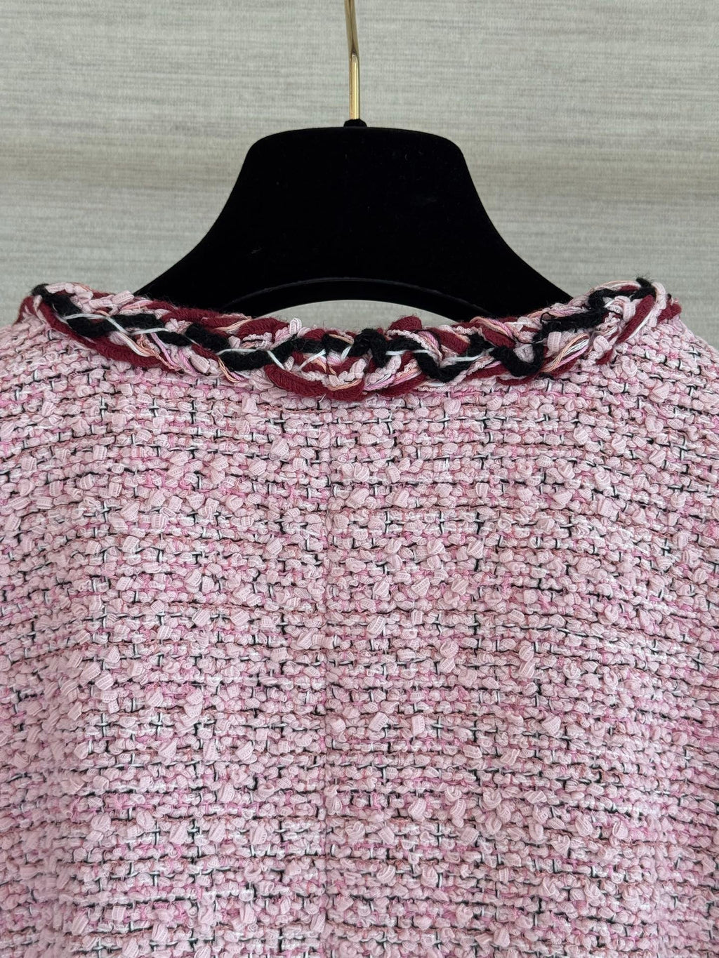 Pink Tweed Cropped Jacket