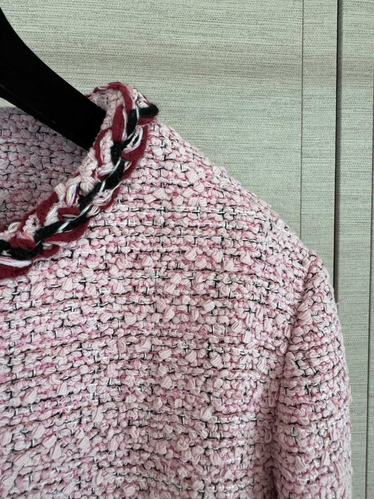 Pink Tweed Cropped Jacket