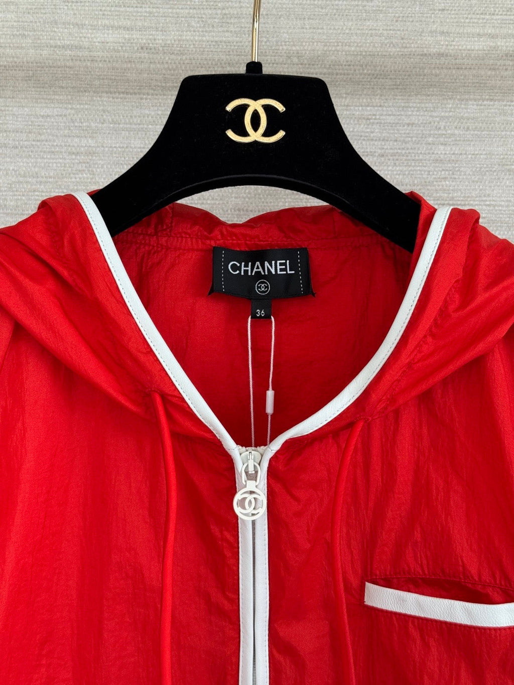 Red Hooded Vest
