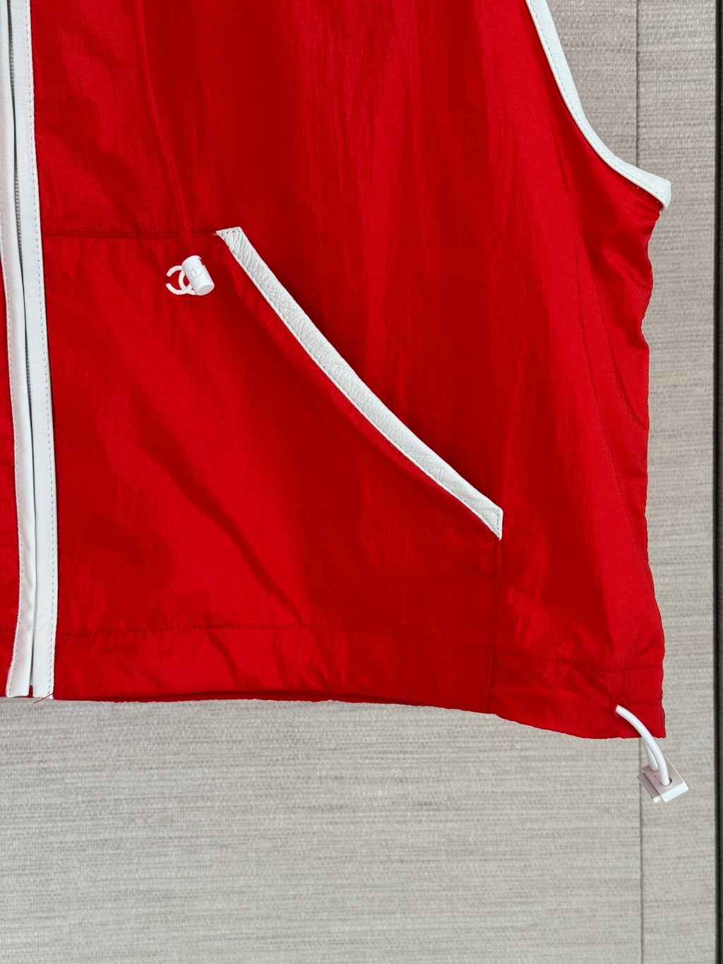 Red Hooded Vest