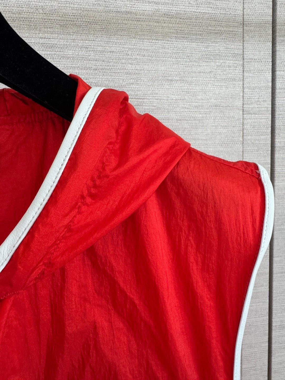 Red Hooded Vest
