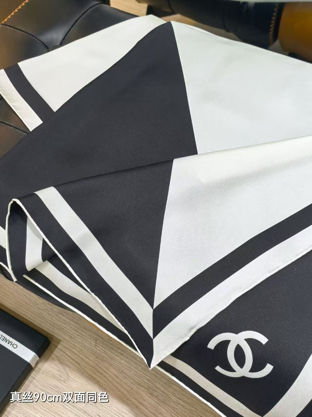 Square silk scarf