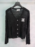 Chanel / 26 Early Autumn New V-neck Knitted Long Sleeve Cardigan