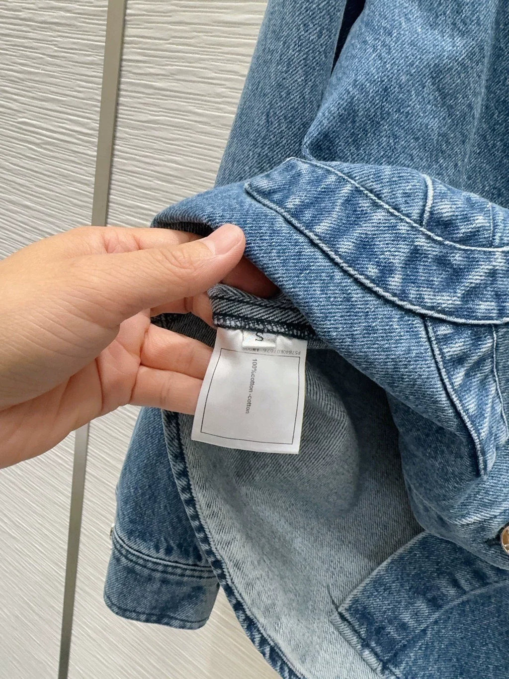 26New Logo Long Sleeve Denim Shirt