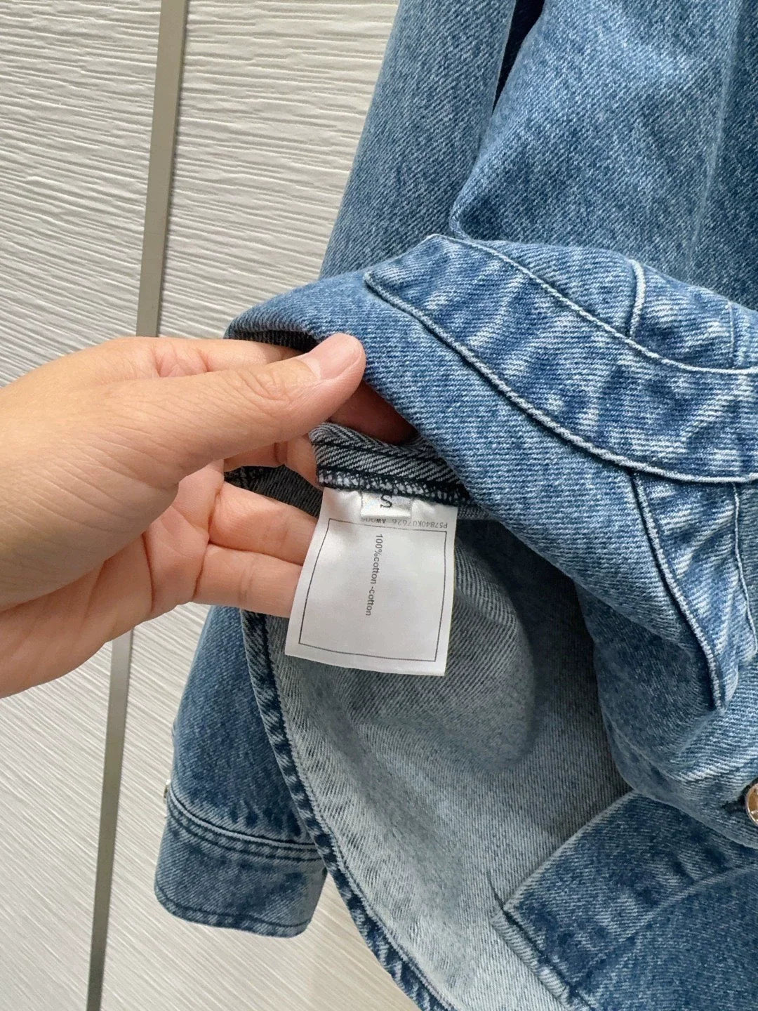 26New Logo Long Sleeve Denim Shirt