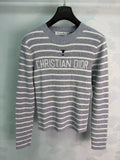 Dior/26 Early Autumn New Striped Knit Long Sleeve