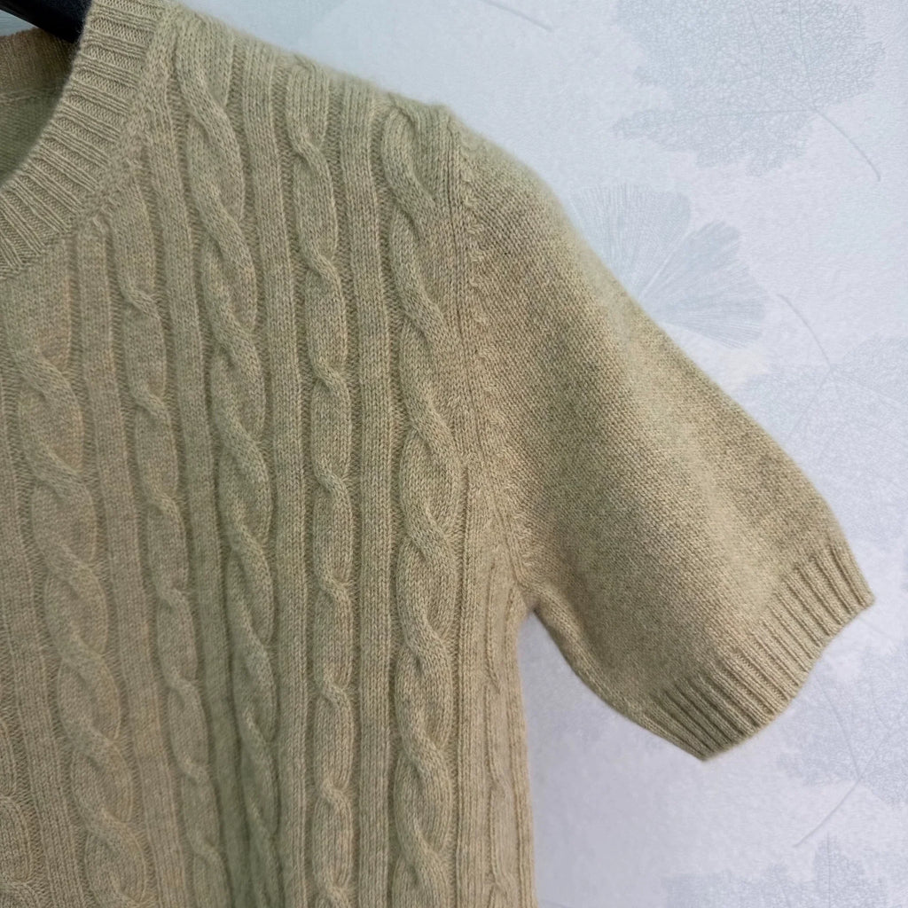 LORO PIANA / 26 Early Autumn New Twist Pattern Short Sleeve
