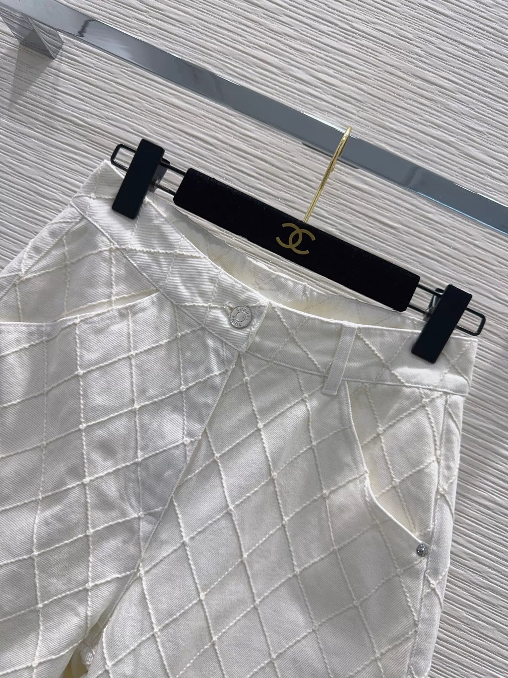 Chanel/26SS New Denim Mid-Length Shorts