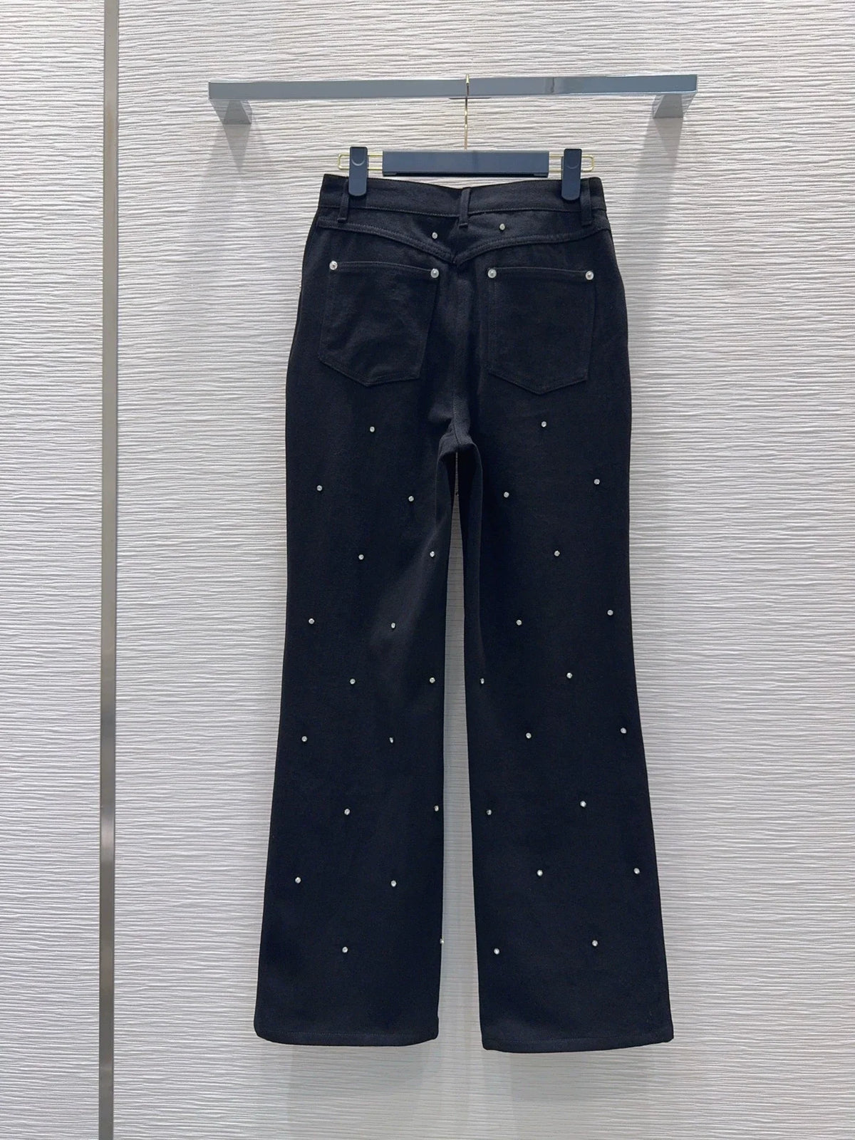26New Hand-Beaded Denim Jeans
