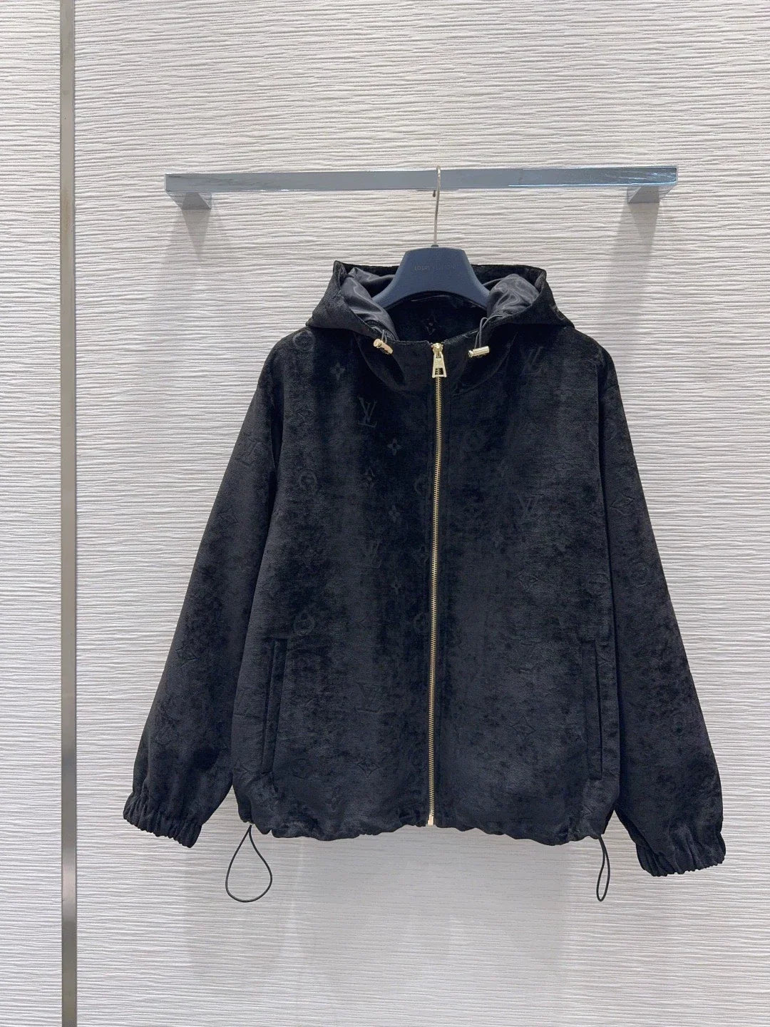 26New Long-Sleeve Chenille Zip-Up Hooded Jacket