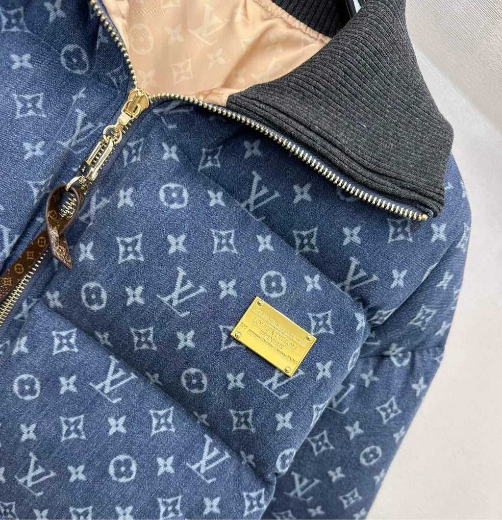 Louis Vuitton / 26 New Laser Denim Jacket Down Coat