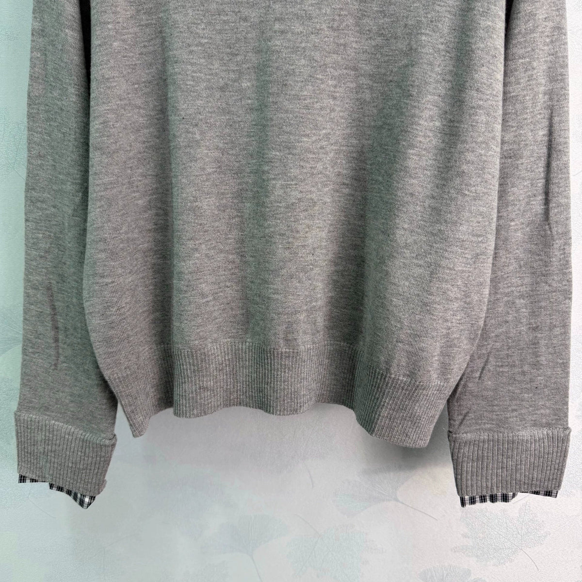 Prada / 26 Early Autumn New Plaid Two-in-One Long Sleeve