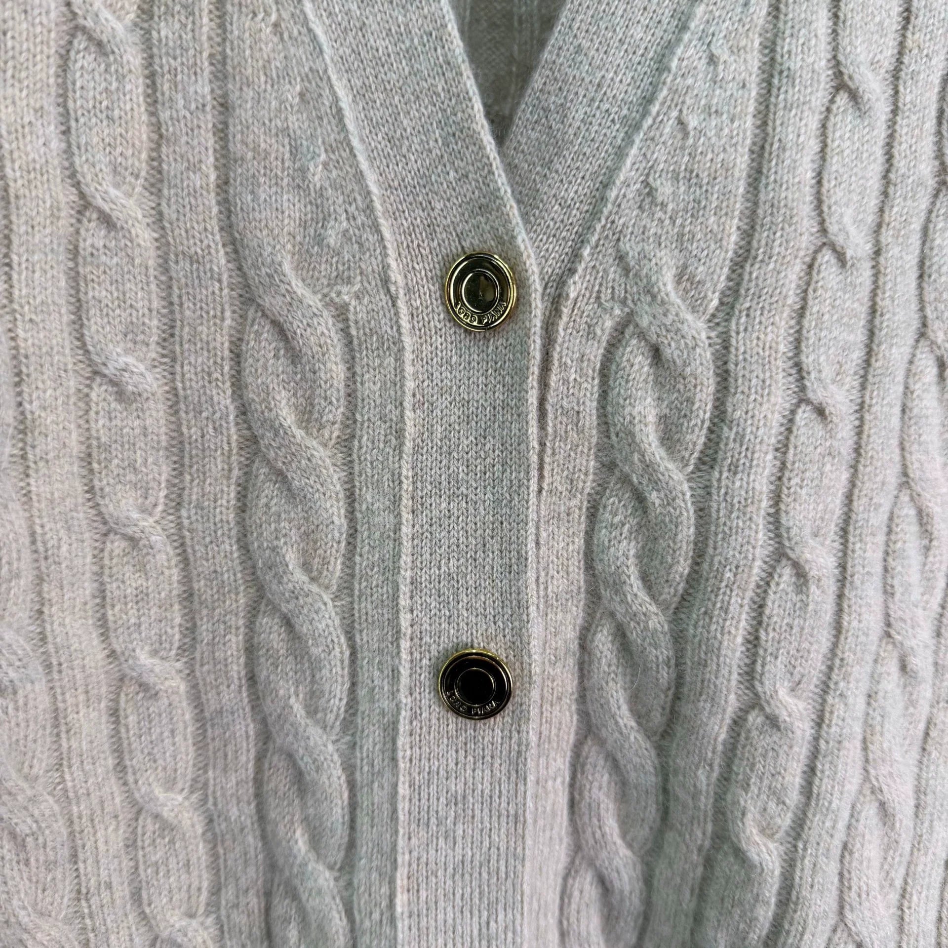 LORO PIANA/26 Early Autumn New Cable Knit Cardigan