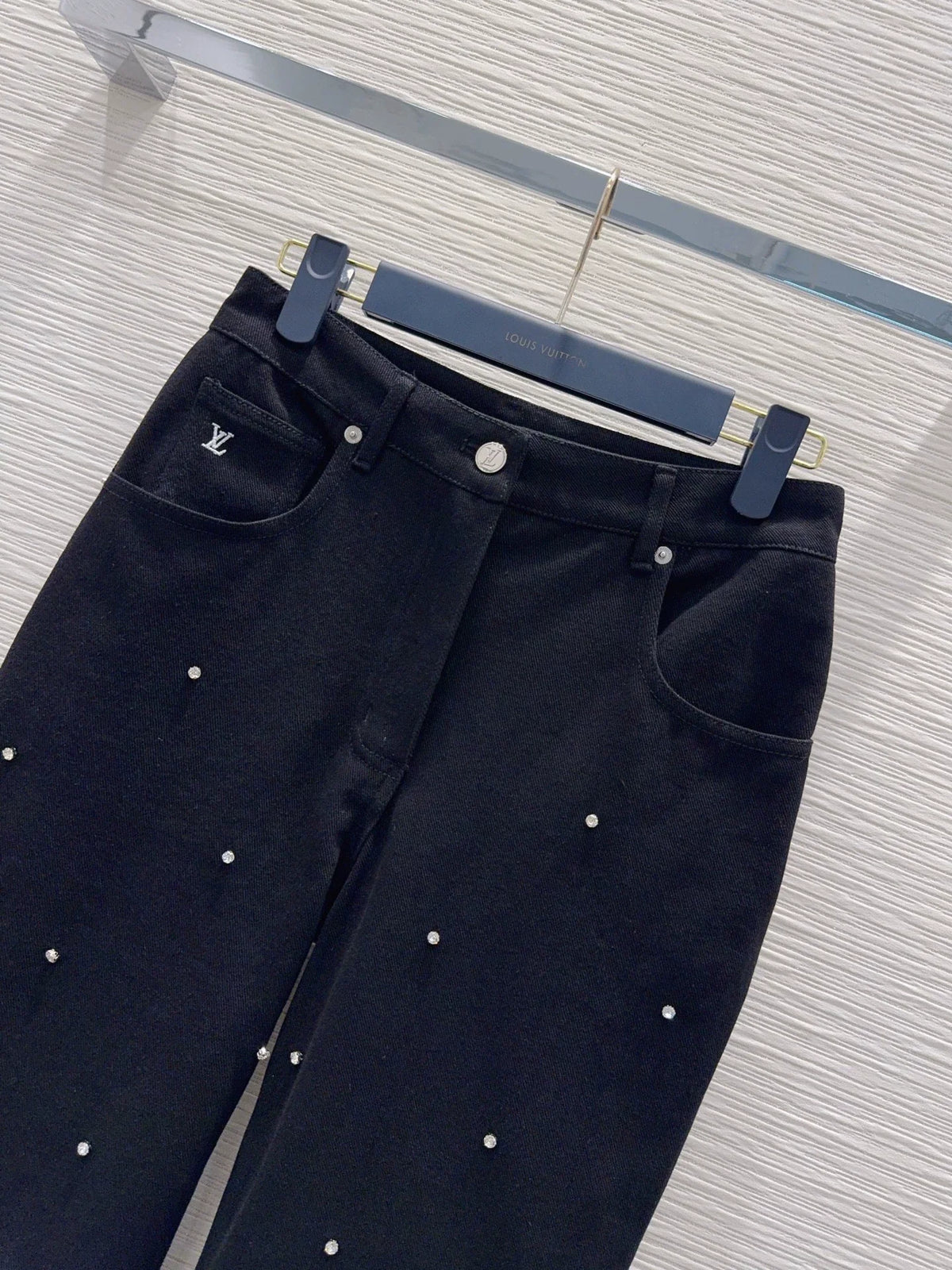 26New Hand-Beaded Denim Jeans