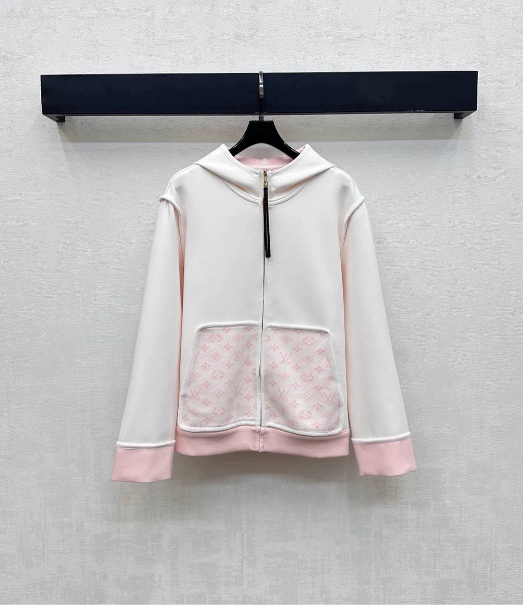 Louis Vuitton /26New Season Hooded Jacquard Jacket & Trousers Set