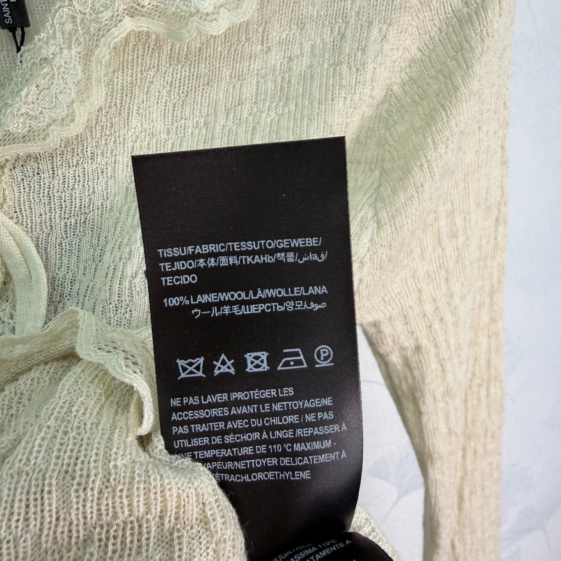Yves Saint Laurent/26 Early Autumn New V-Neck Long-Sleeve Knit