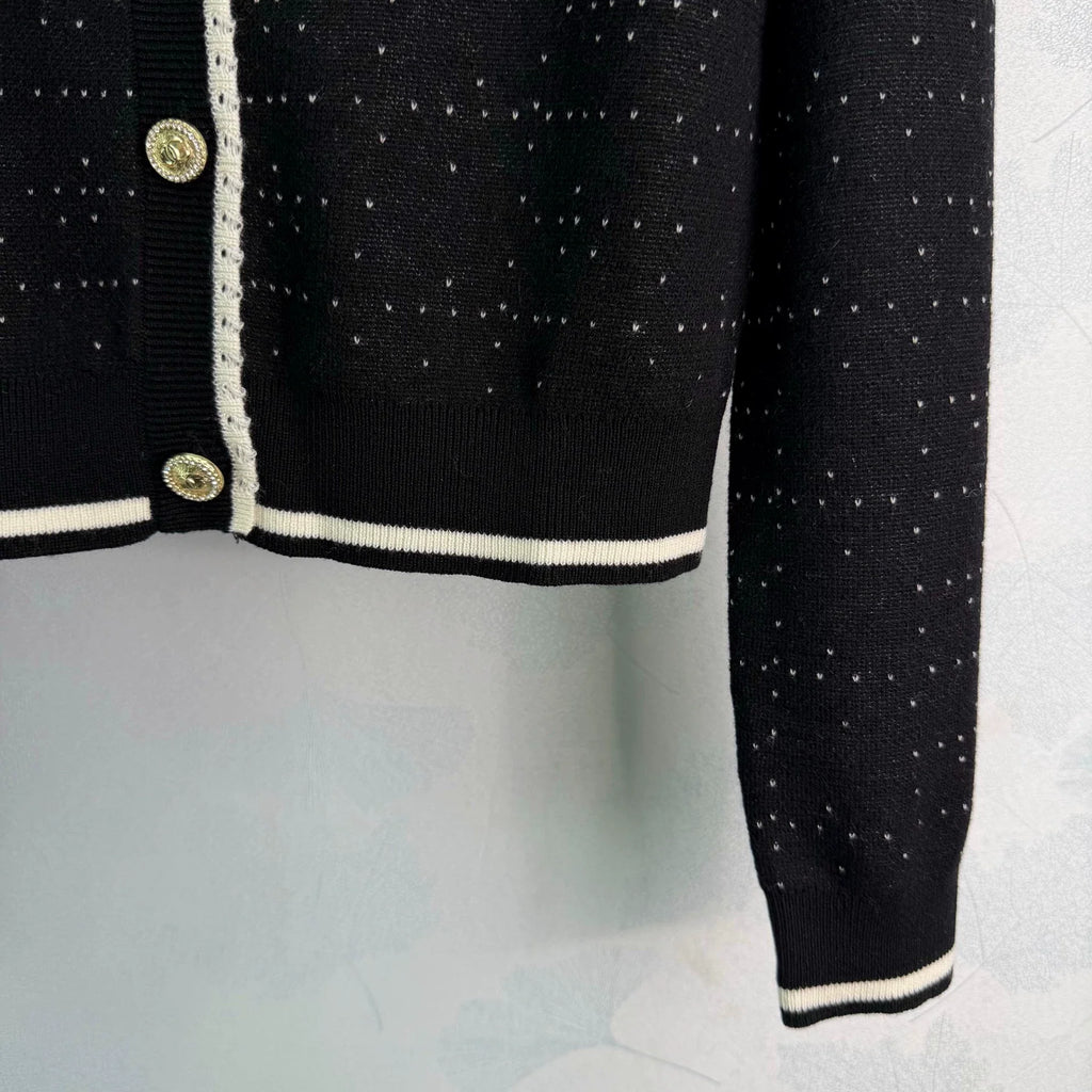 Chanel / 26 Early Fall Color-Block Knit Cardigan