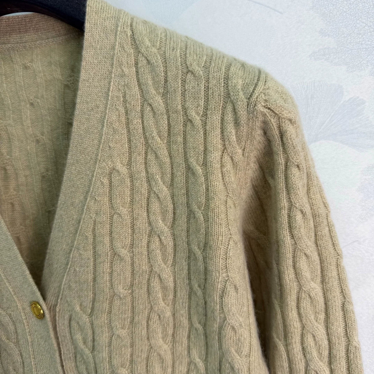 LORO PIANA/26 Early Autumn New Cable Knit Cardigan