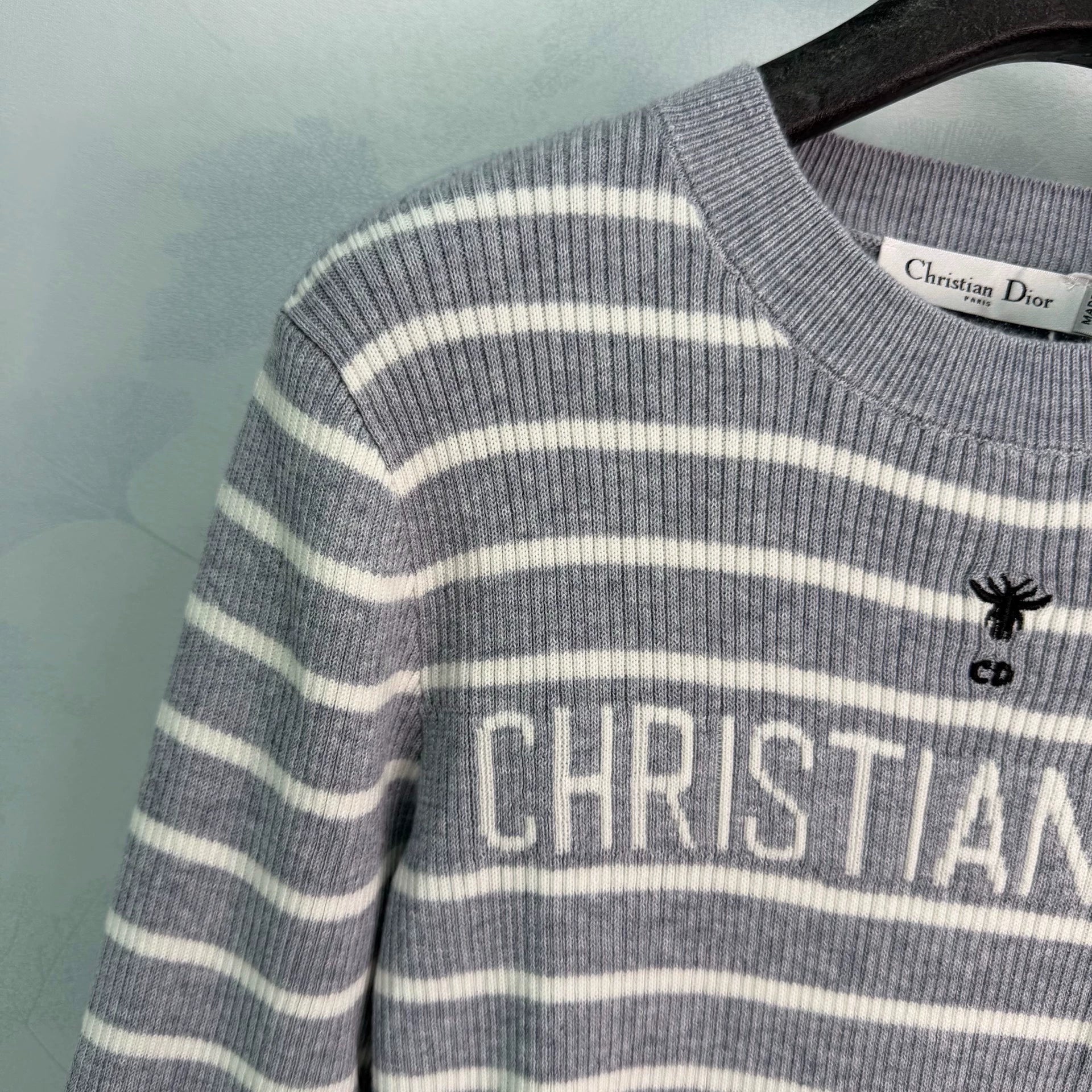 Dior/26 Early Autumn New Striped Knit Long Sleeve