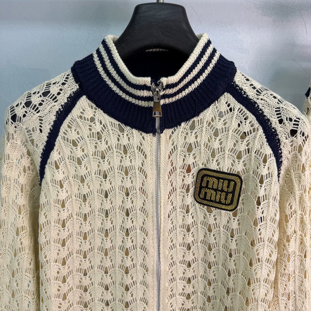 MiuMiu/26 New Hollow-Knit Set